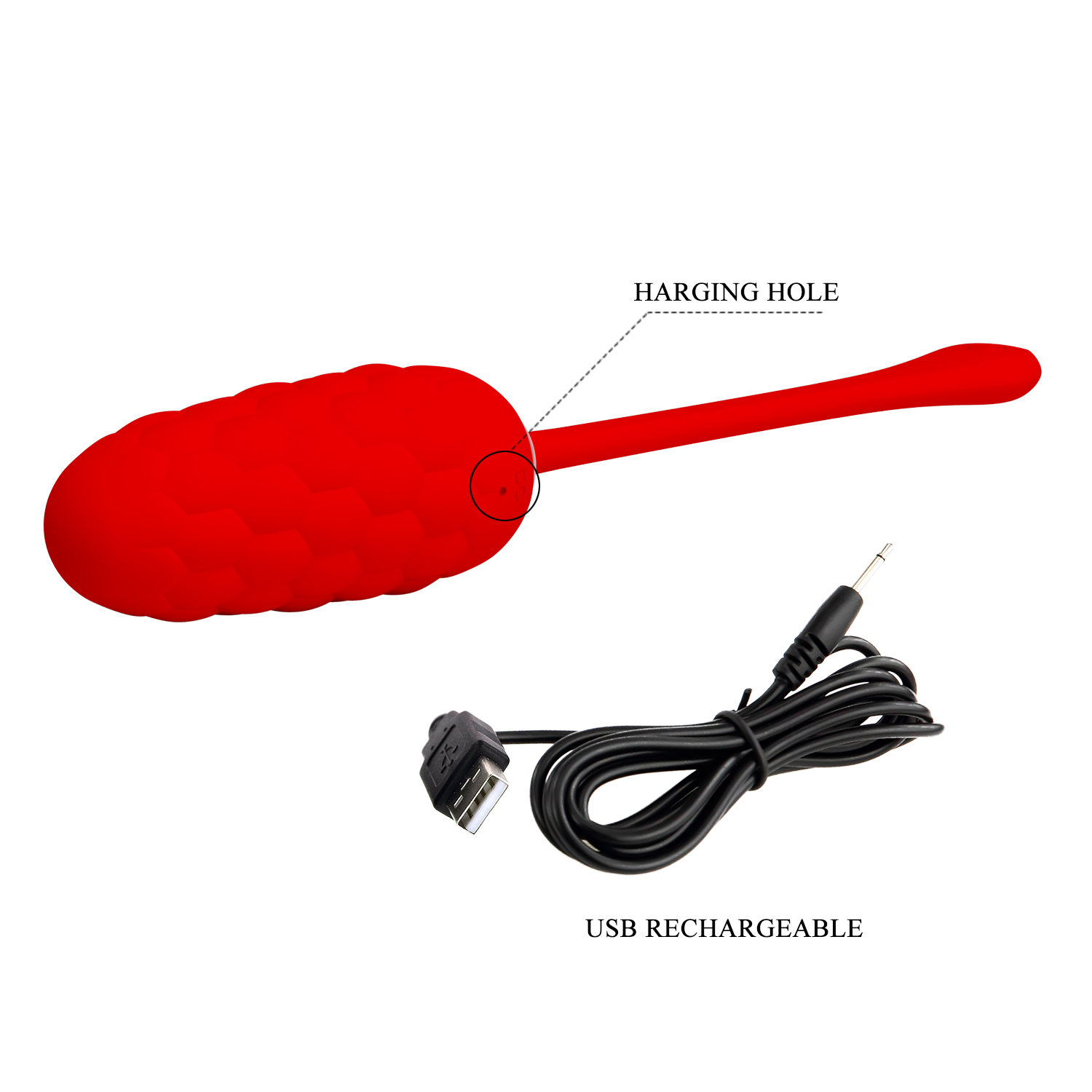 Pretty Love MARINA Egg Vibrator RED - Image 4