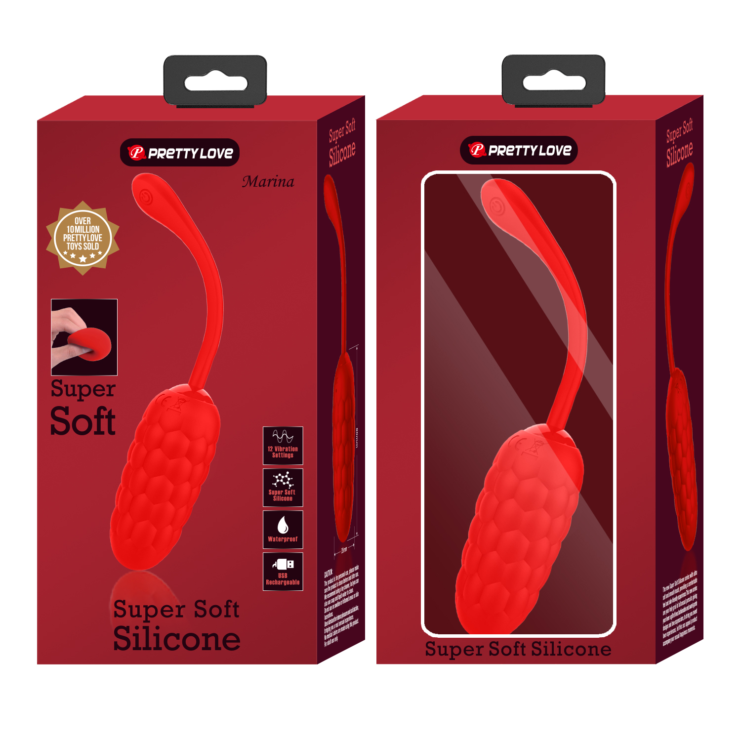 Pretty Love MARINA Egg Vibrator RED - Image 5