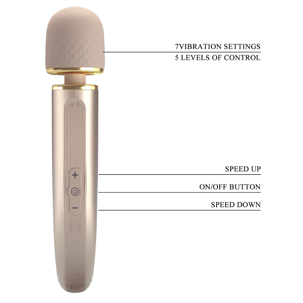 Pretty Love Wand Massager 29 cm BEIGE - Image 6