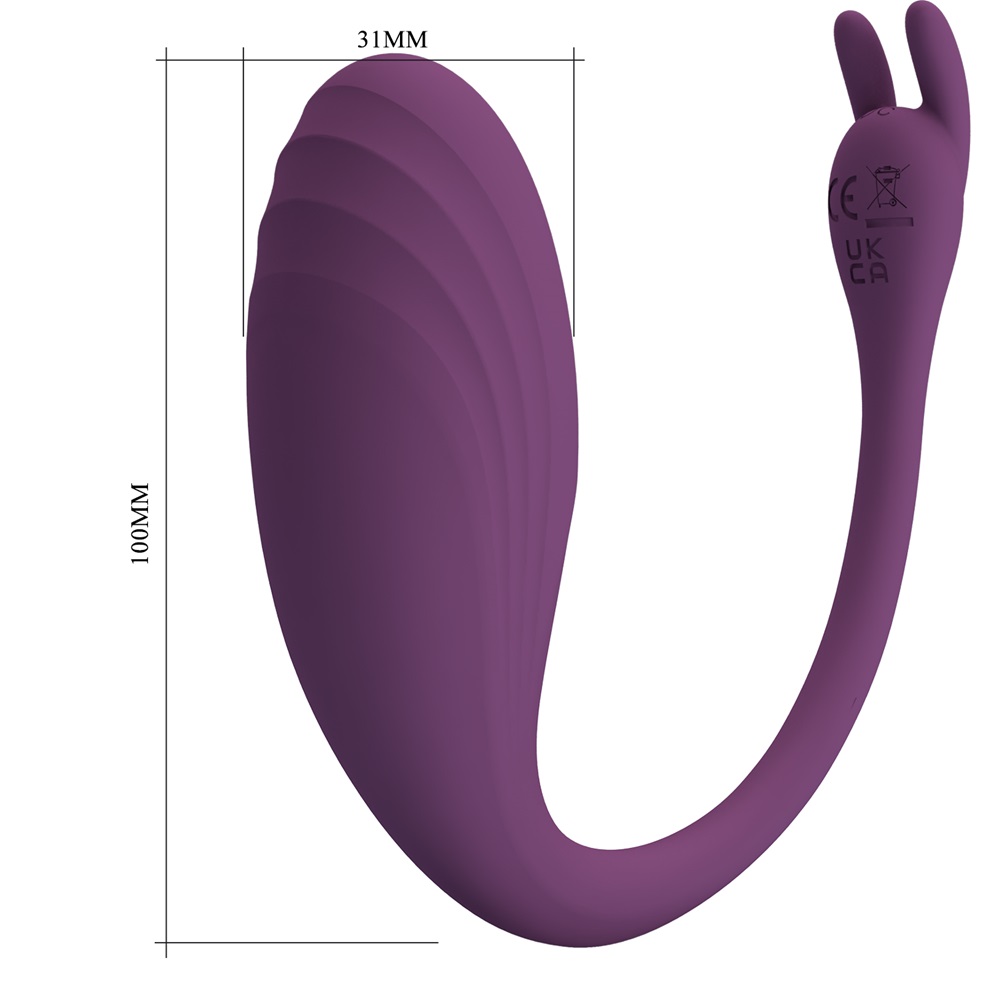 PRETTY LOVE Catalina Vibrating Egg with APP Purple - Image 3