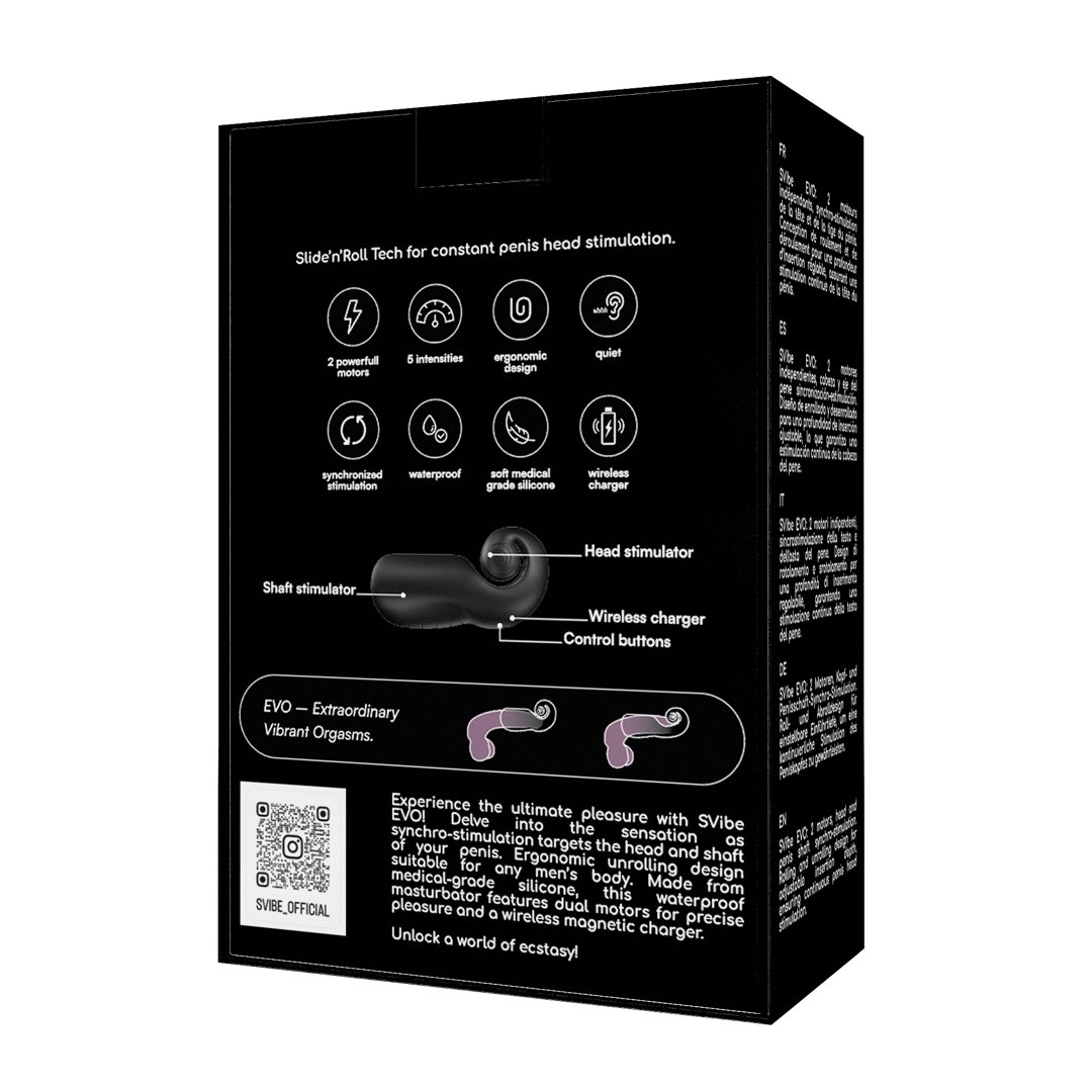Snail Vibe EVO men masturbator Black - Image 7