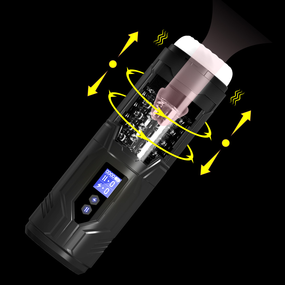 TOYBOX NINJA 510Χ Male thrusting and vibrating masturbator - Image 5