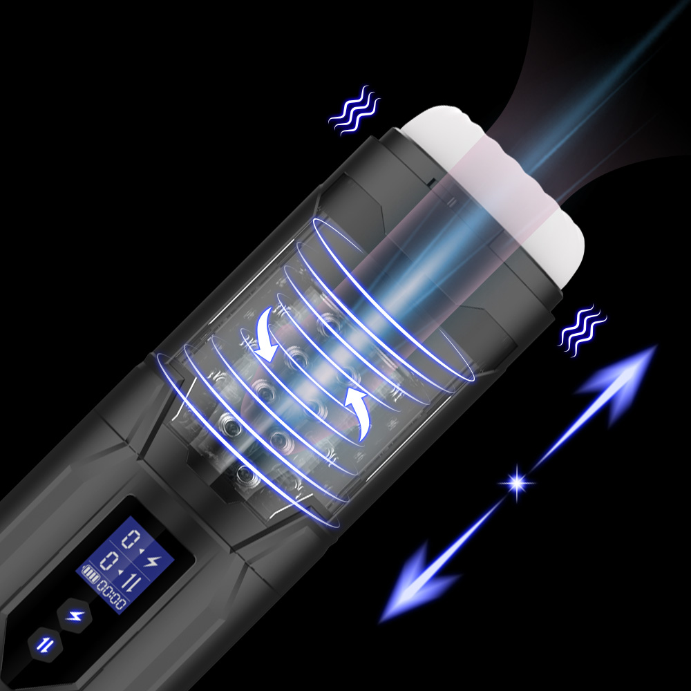 TOYBOX NINJA 510Χ Male thrusting and vibrating masturbator - Image 4