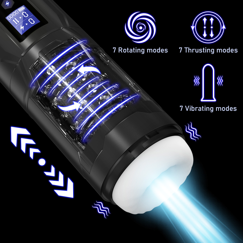 TOYBOX NINJA 510Χ Male thrusting and vibrating masturbator - Image 6
