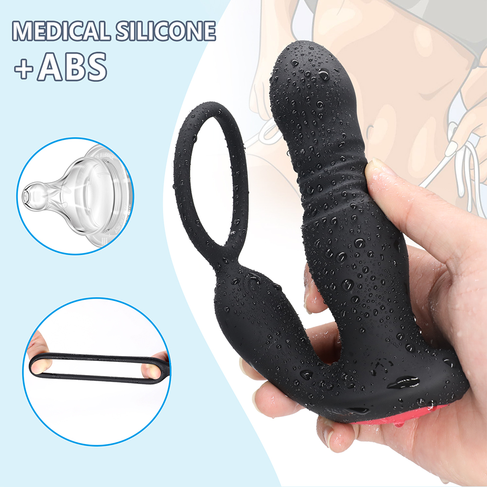 Lock Down Thrusting ass lock vibrator with remote control - Image 5
