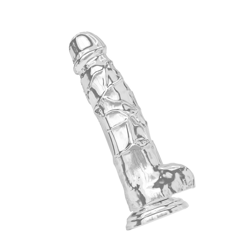 Dildo with Balls 22.5x4.5 cm TRANSPARENT - Image 3