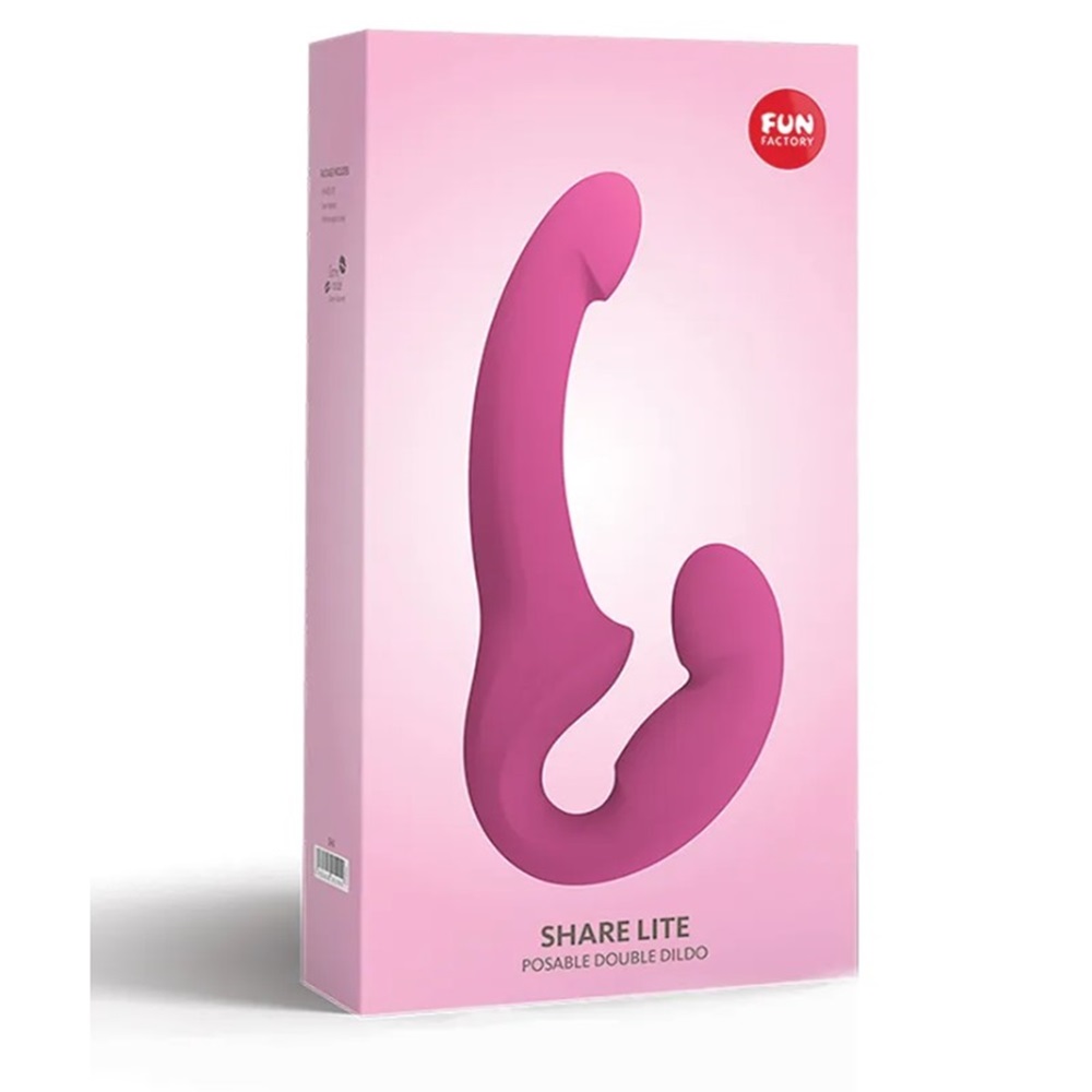 Fun Factory Share Lite Flexible double dildo for 2 BLACKBERRY - Image 2