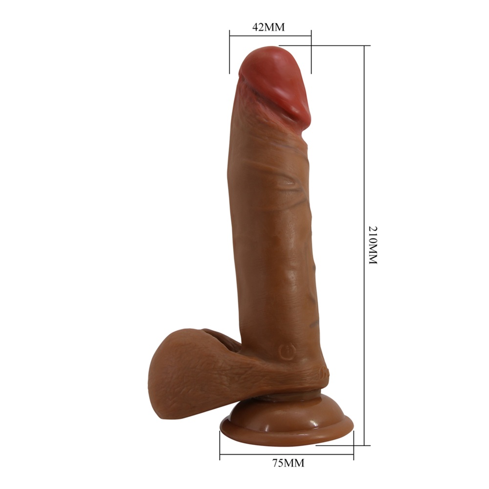 Beautiful Abel Realistic Vibrating Dildo with suction 21 x 4.2 cm - Image 3