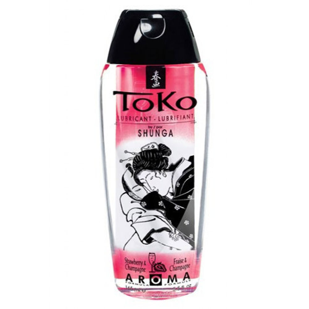 Shunga Toko Strawberry Flavored Water Based Lubricant 165ml - Image 2