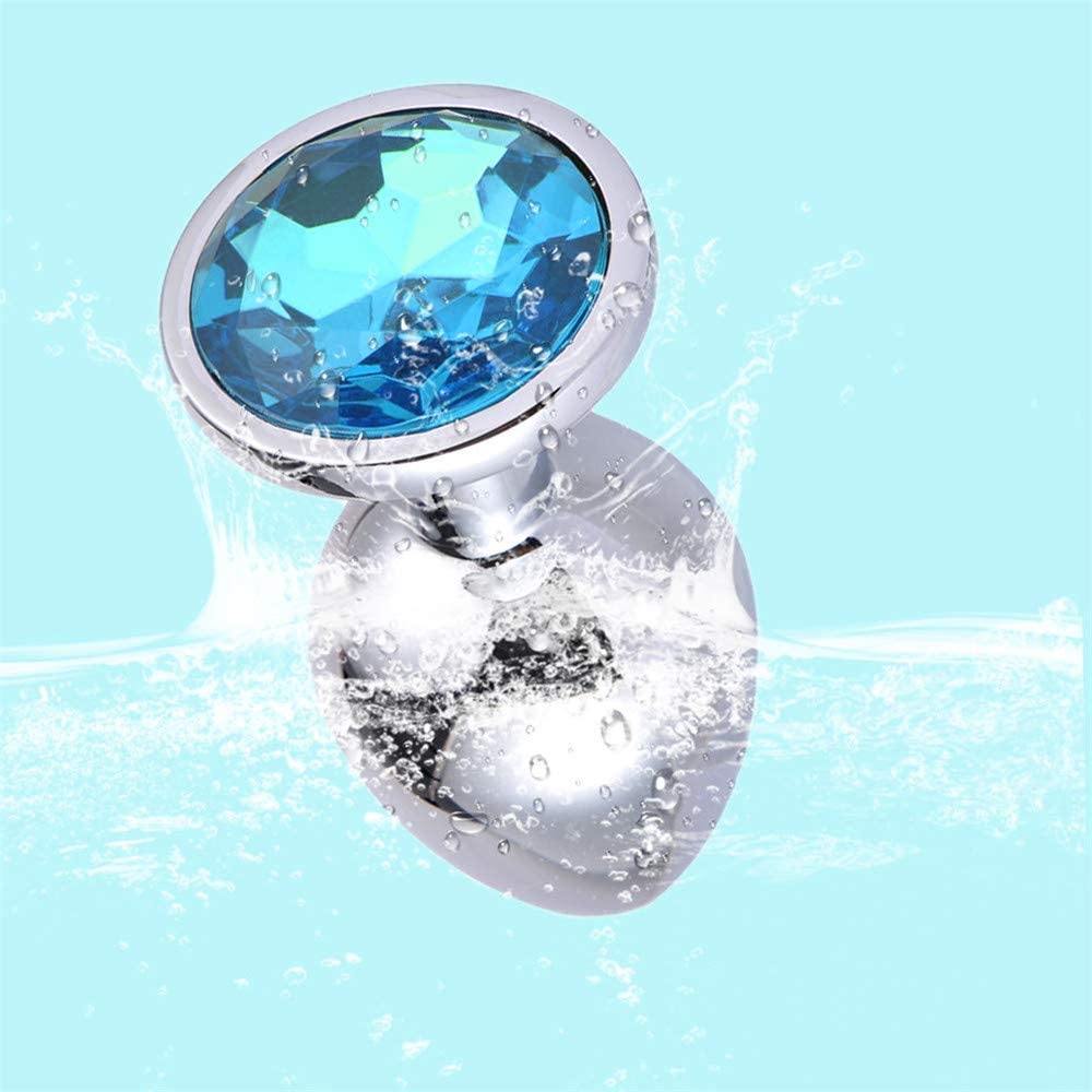 MEDIUM Naughty Toys Alu Butt Plug TURQUOISE - Image 2