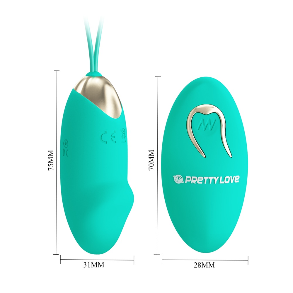 PRETTY LOVE Julia remote controlled vibrating egg green - Image 2