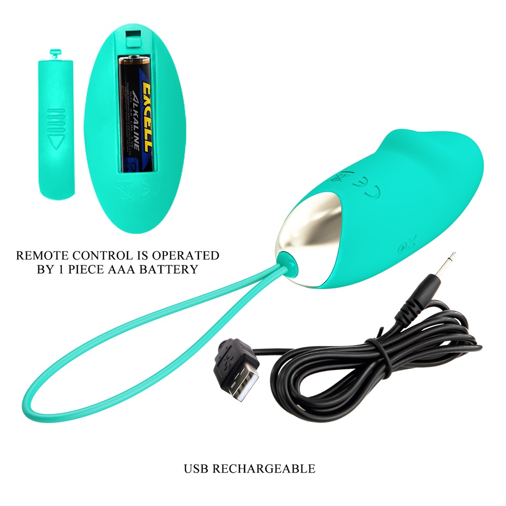 PRETTY LOVE Julia remote controlled vibrating egg green - Image 3