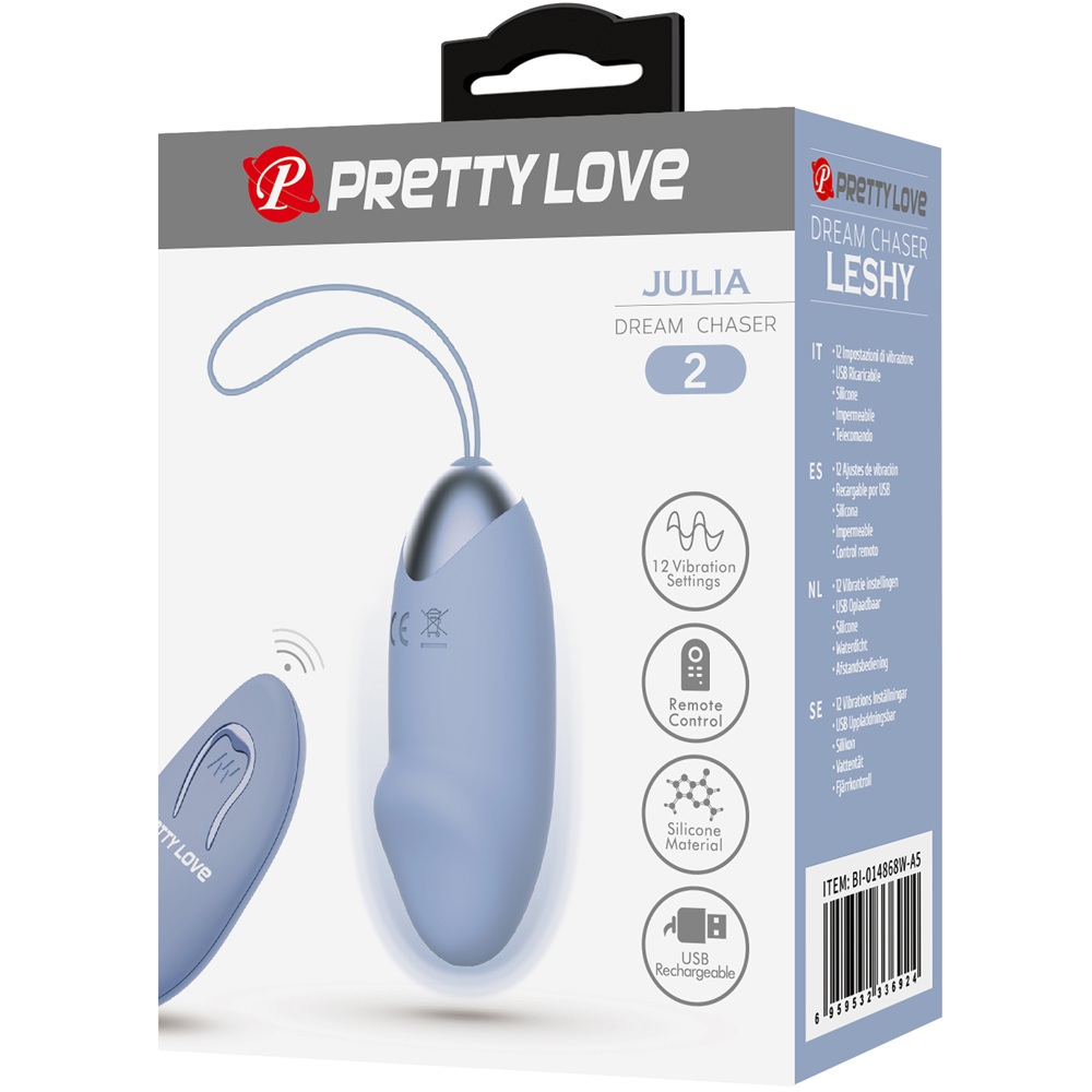 PRETTY LOVE Julia remote controlled vibrating egg blue - Image 6