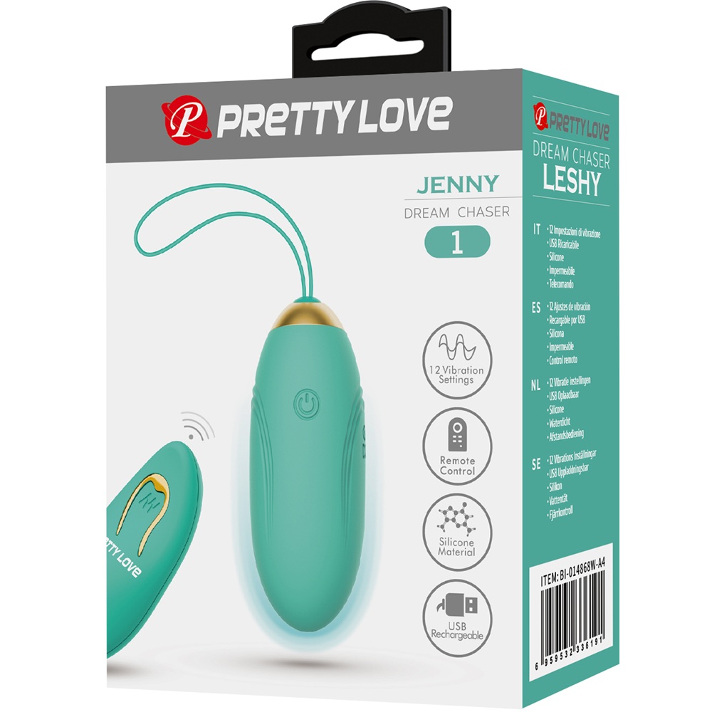 PRETTY LOVE Jenny remote controlled vibrating egg Green - Image 6