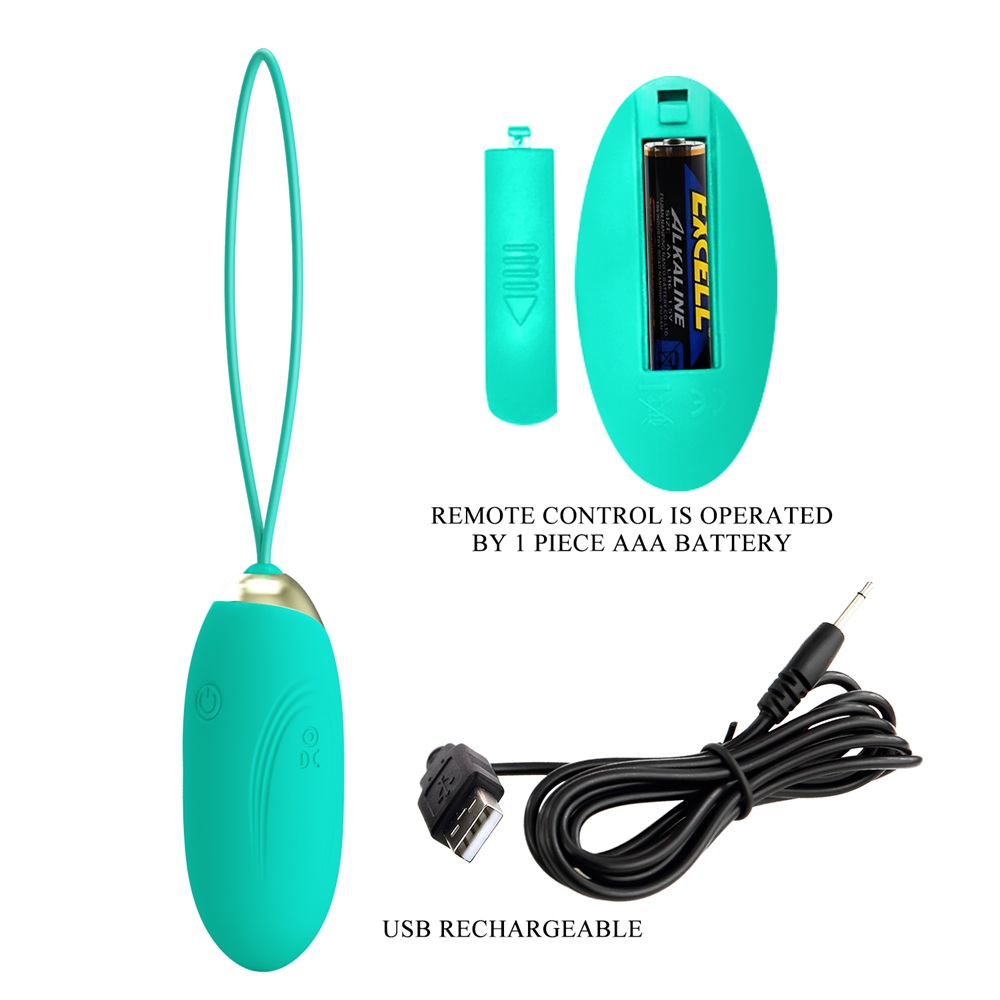 PRETTY LOVE Jenny remote controlled vibrating egg Green - Image 4