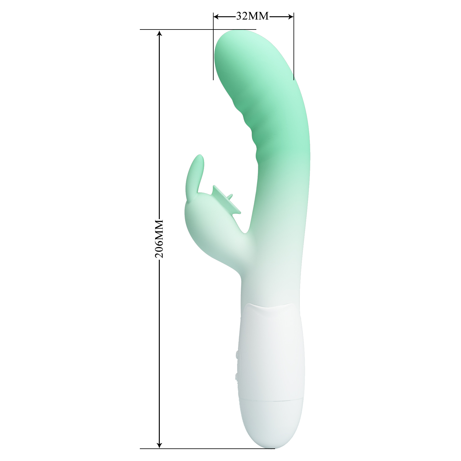 PRETTY LOVE Cerberus rabbit vibrator Green - Image 3