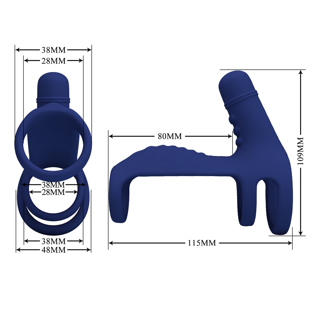 PRETTY LOVE ELISH Vibrating Penis Sling - Image 2