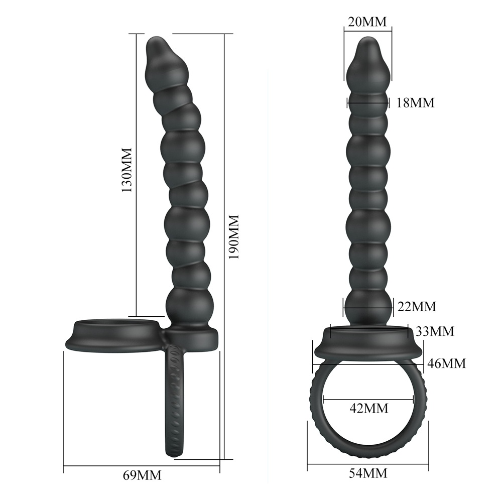 PRETTY LOVE DILLION cock and balls strapped dong - Image 3