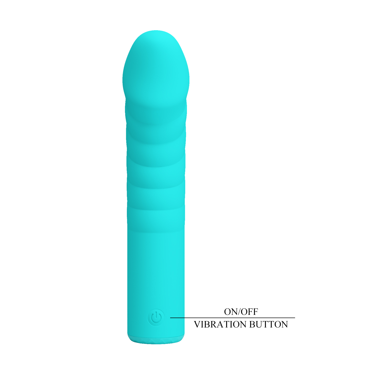 PRETTY LOVE RYLAN green Powerful dildo vibrator 16 cm - Image 4