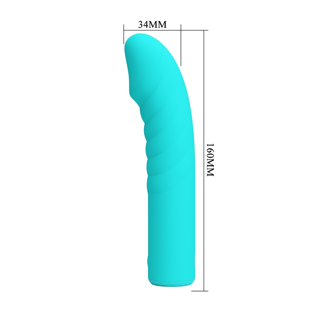 PRETTY LOVE RYLAN green Powerful dildo vibrator 16 cm - Image 2