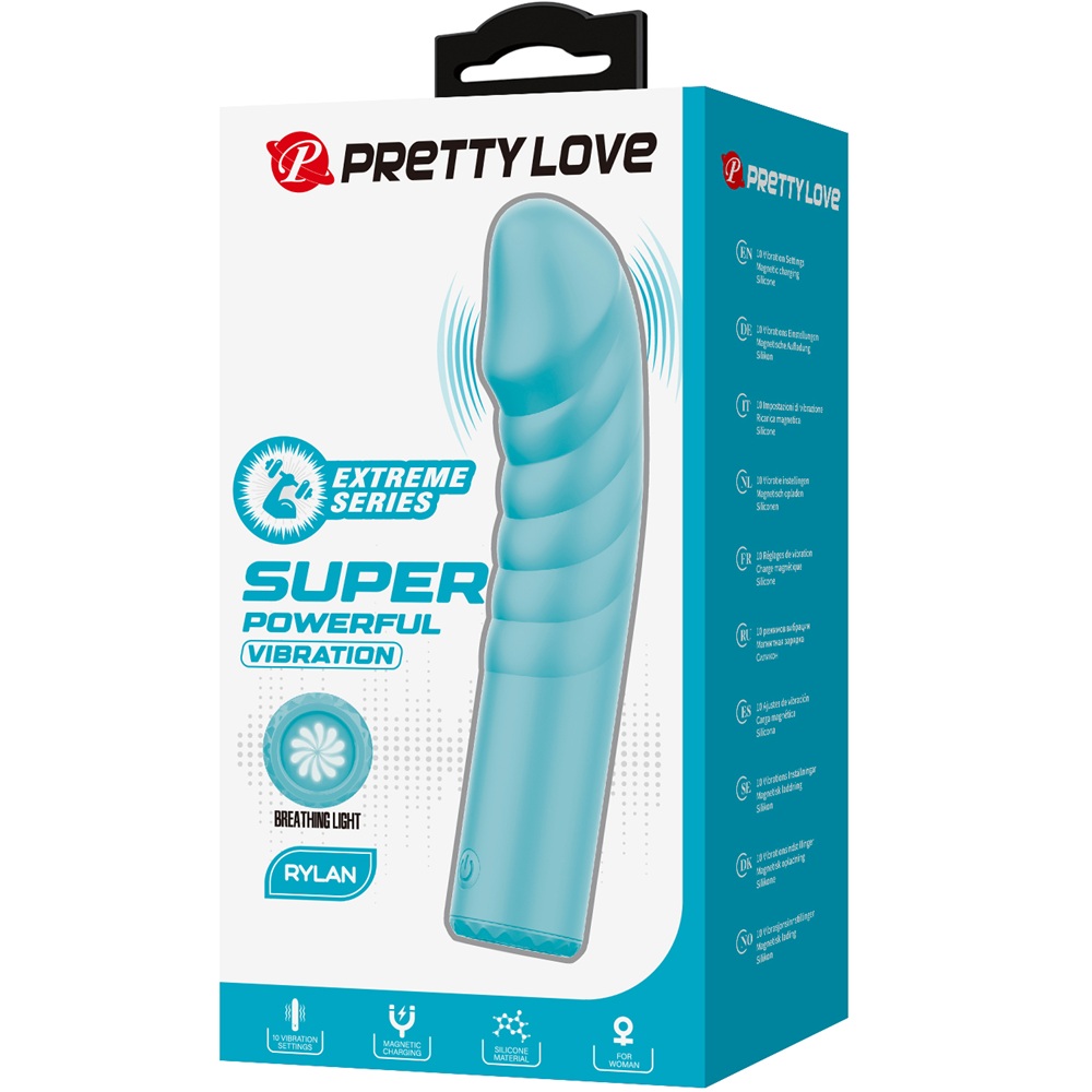 PRETTY LOVE RYLAN green Powerful dildo vibrator 16 cm - Image 7