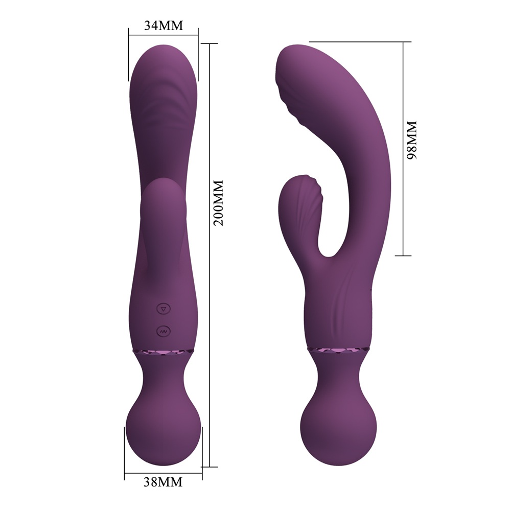 PRETTY LOVE ALL ROUNDER Wand and Bunny vibrator massager - Image 3