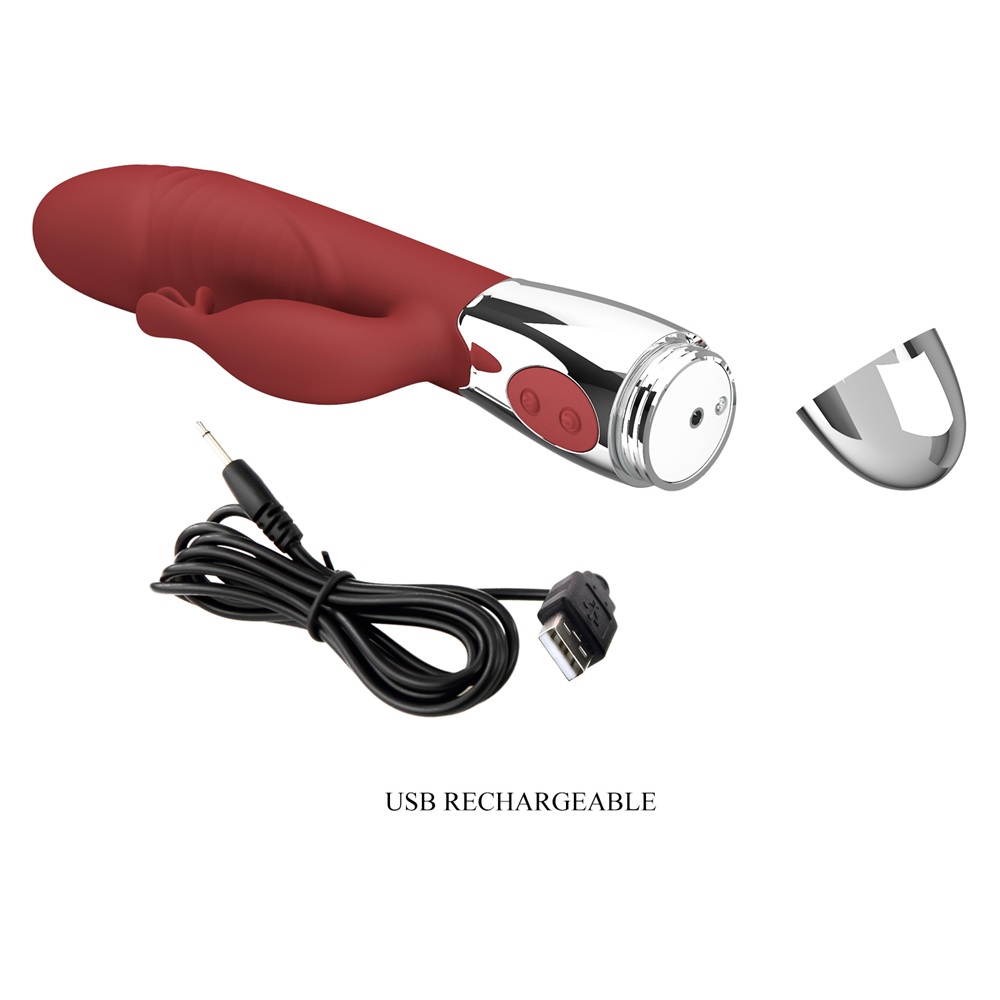 PRETTY LOVE Rasmussen Bunny Red dildo vibrator - Image 3