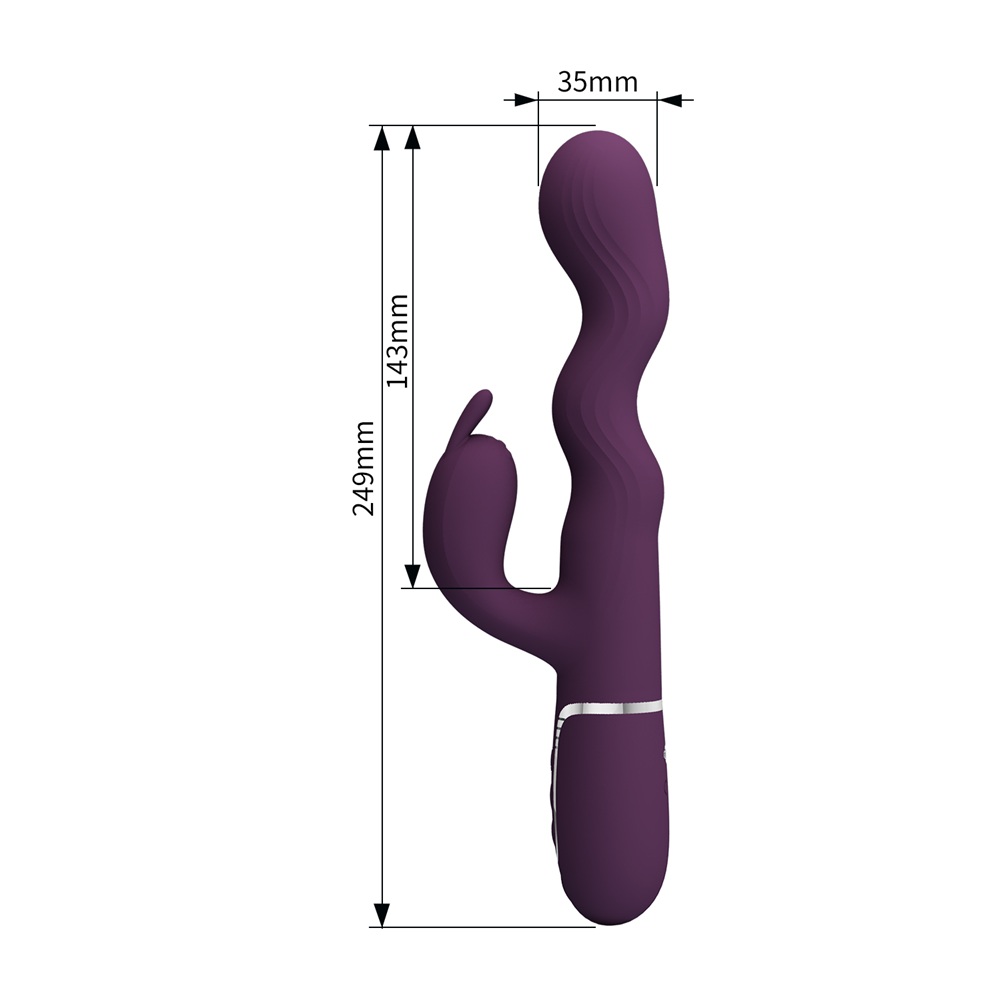 PRETTY LOVE LAURSEN Purple Wavy dancing vibrator - Image 4