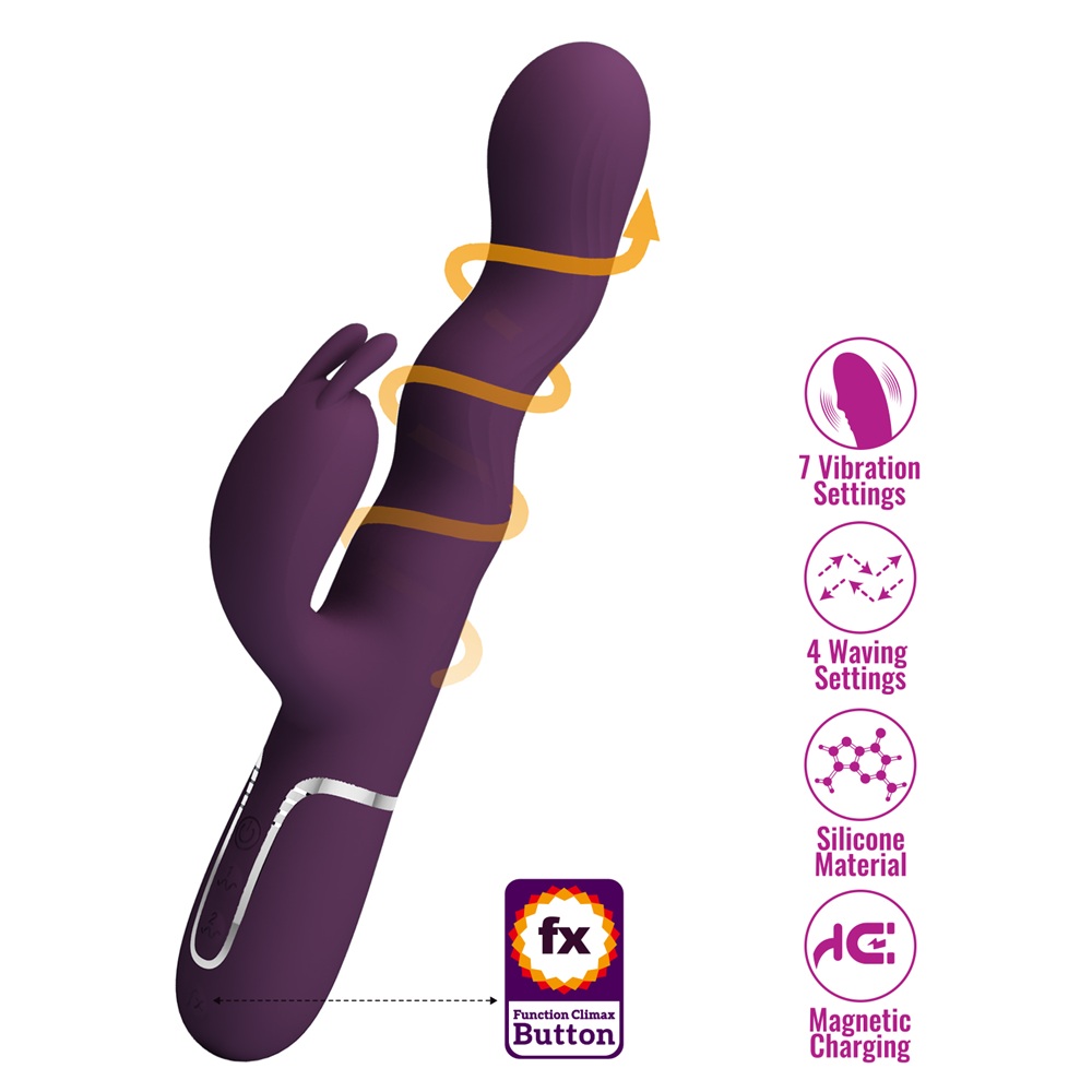 PRETTY LOVE LAURSEN Purple Wavy dancing vibrator - Image 2