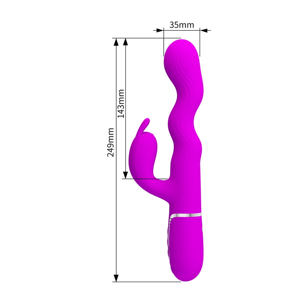 PRETTY LOVE LAURSEN Pink Wavy dancing vibrator - Image 3