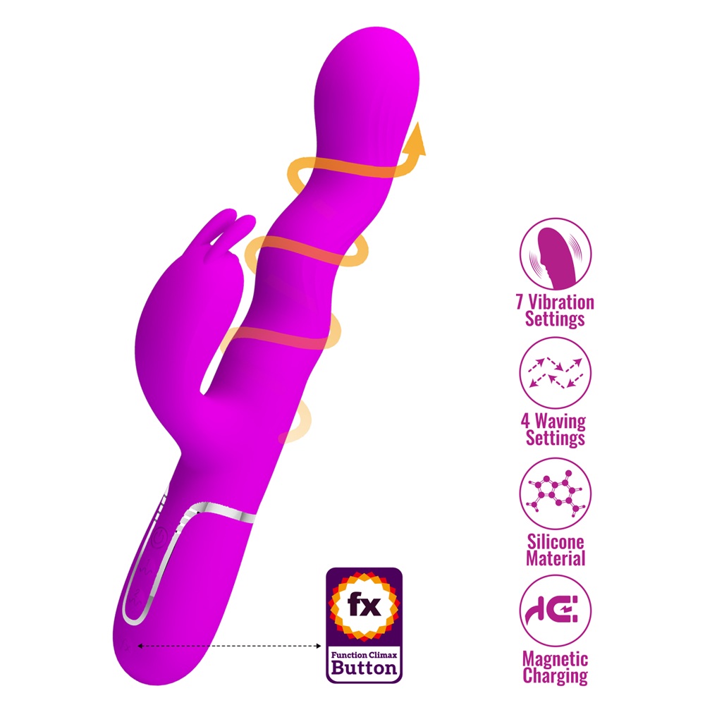 PRETTY LOVE LAURSEN Pink Wavy dancing vibrator - Image 2