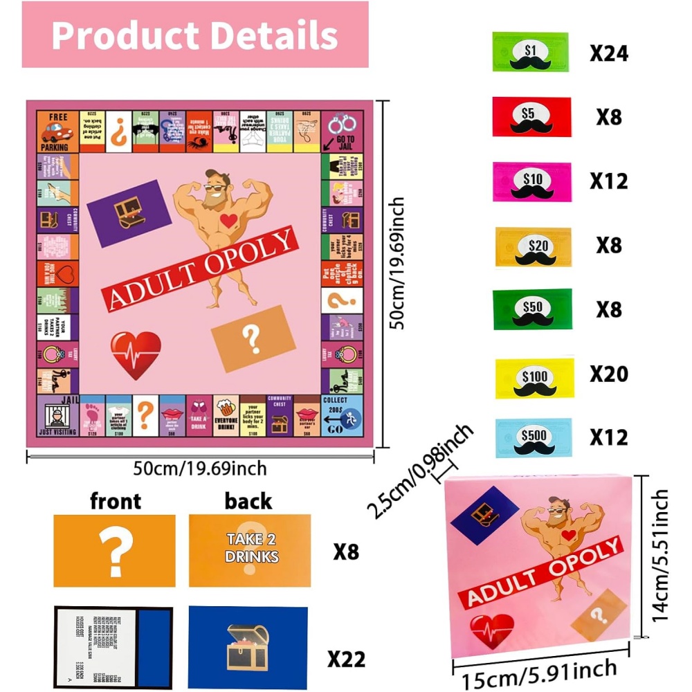 AdultoPoly Couples Board Table Game - Image 5