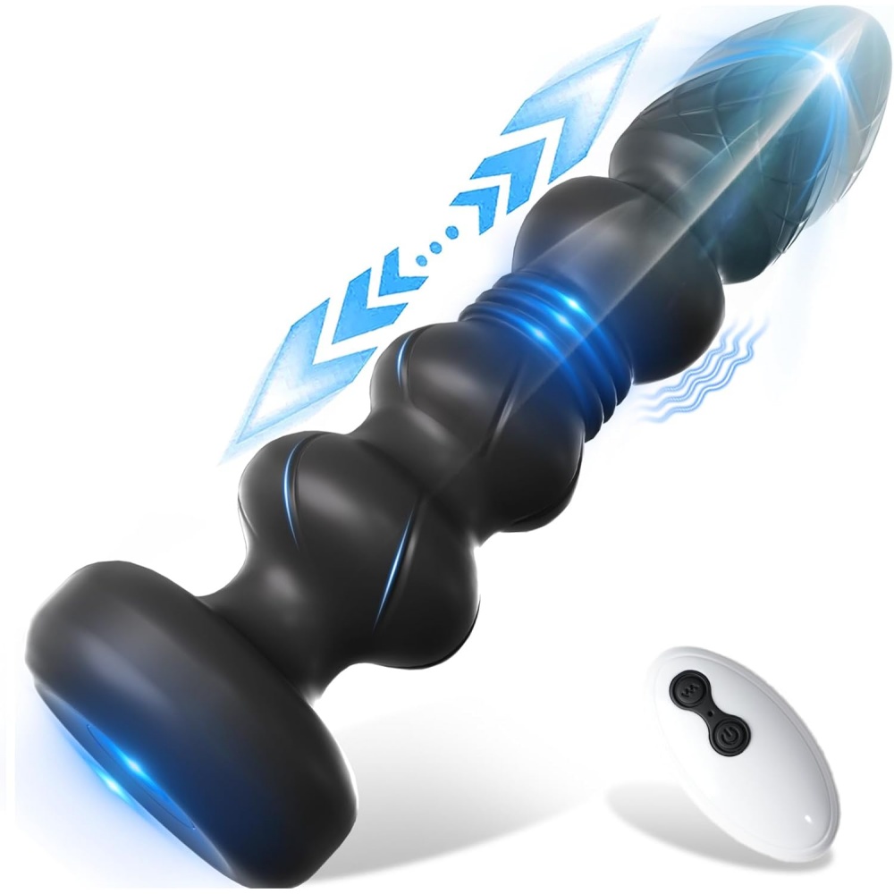 TOYBOY Thrusting Vibrating Anal Plug with Remote Control - Image 2