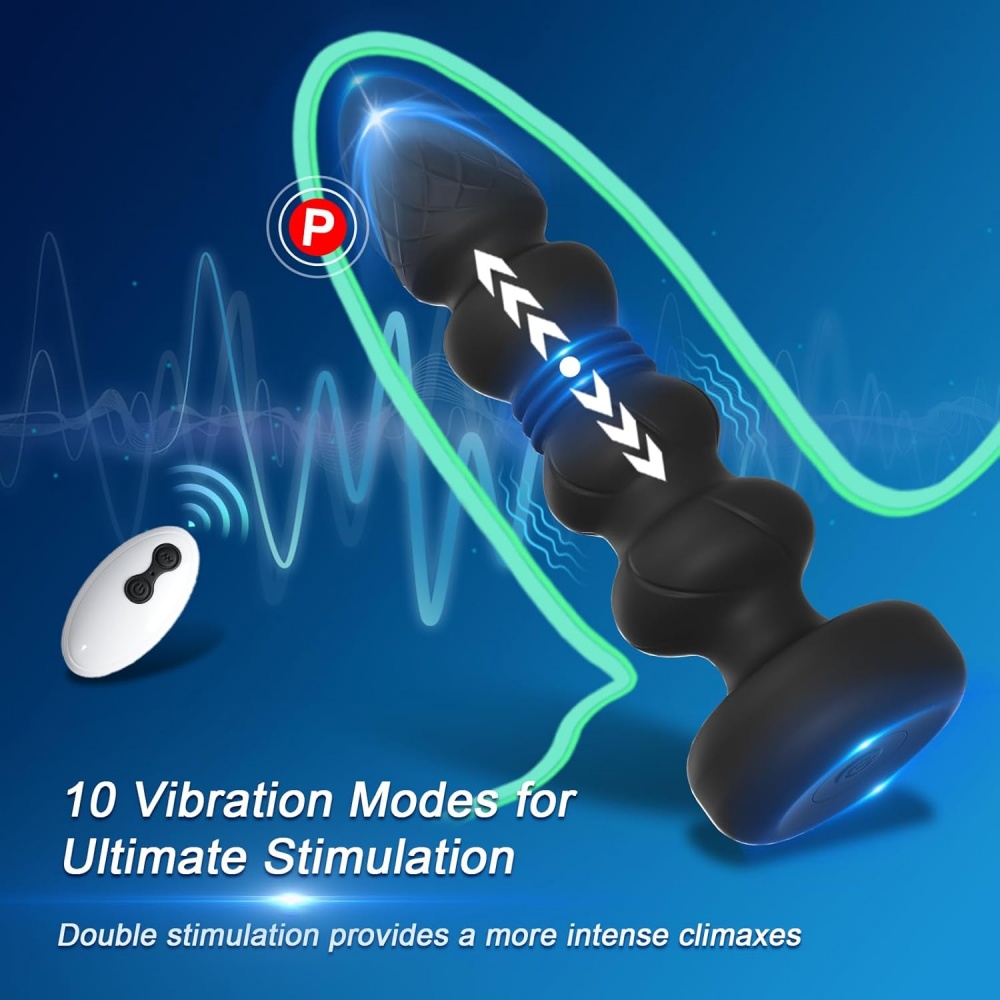 TOYBOY Thrusting Vibrating Anal Plug with Remote Control - Image 4