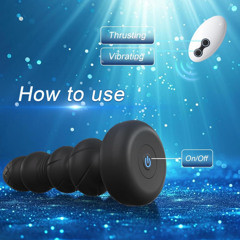 TOYBOY Thrusting Vibrating Anal Plug with Remote Control - Image 5
