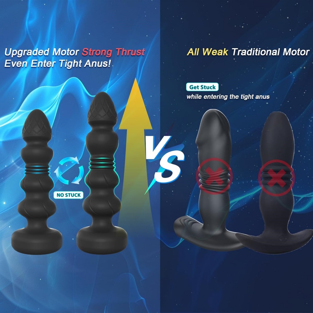 TOYBOY Thrusting Vibrating Anal Plug with Remote Control - Image 7