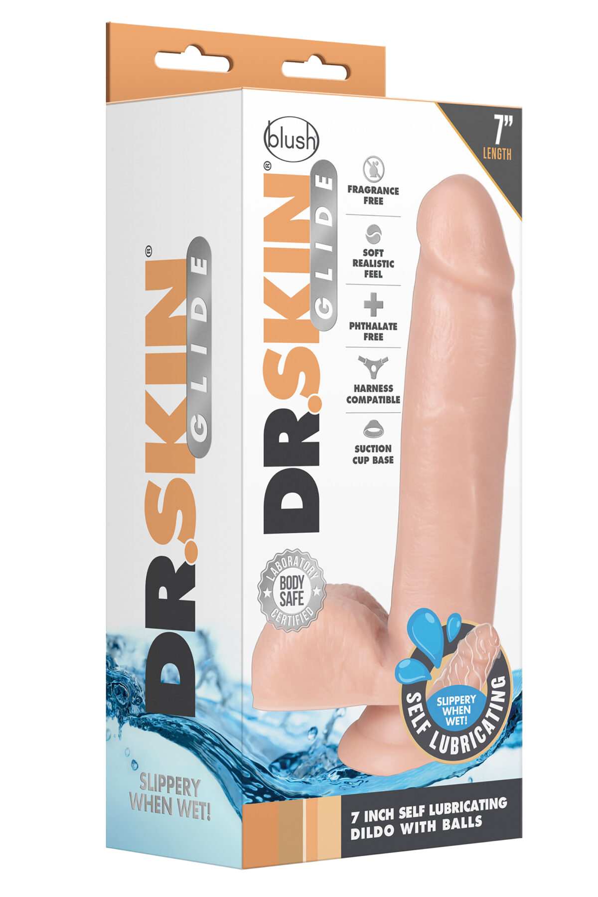 DR SKIN Self Lubricating Dildo 17.7 x 4.4 cm - Image 12