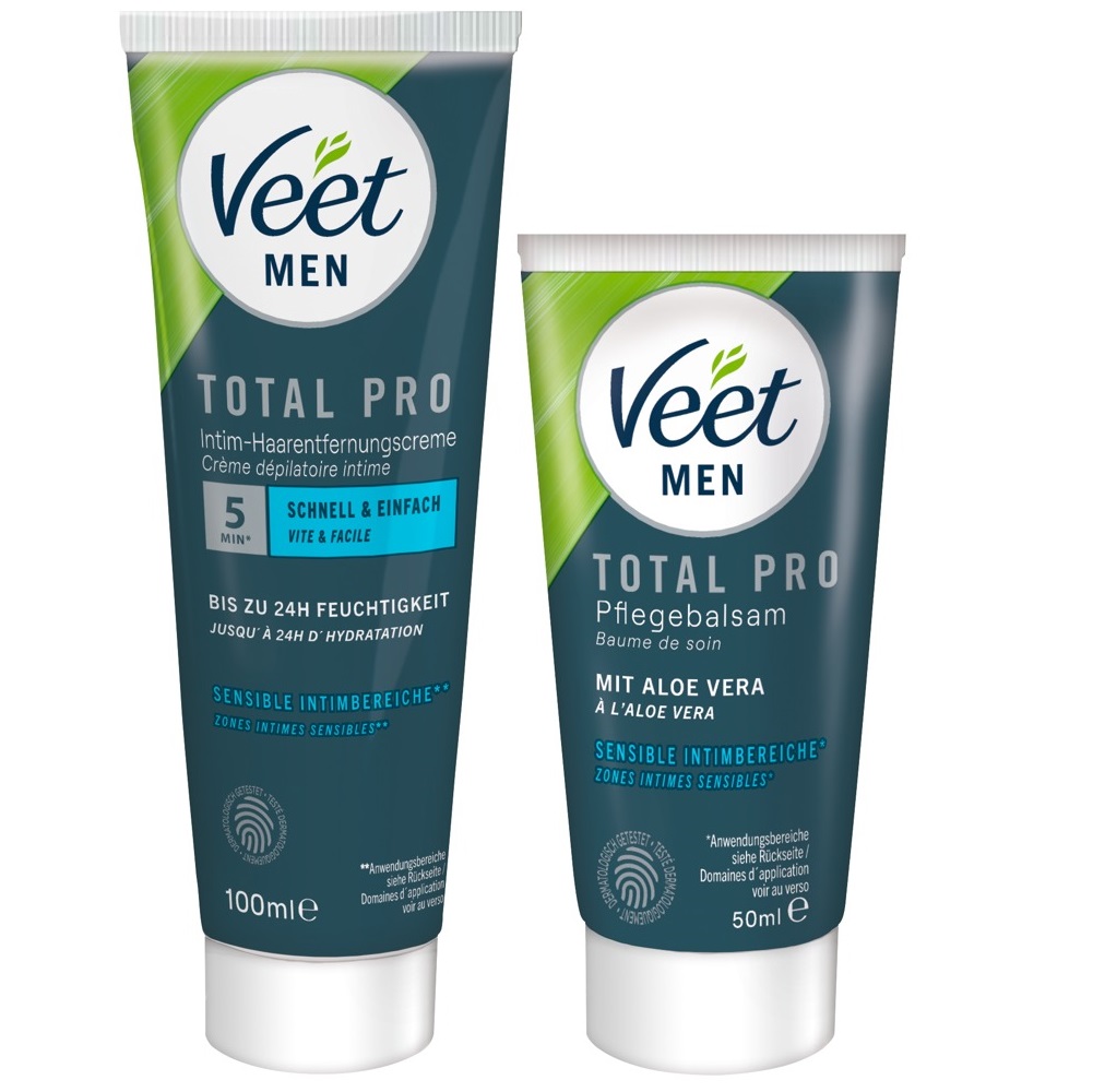 Veet Men TOTAL PRO Intimate Hair Removal Set - Image 2