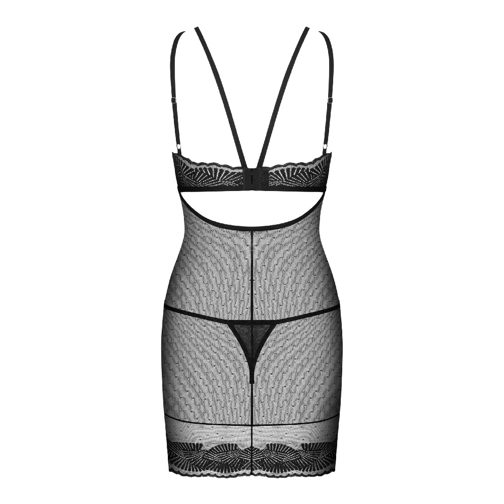 Obsessive Allastia See-through Chemise with Thong - Image 4