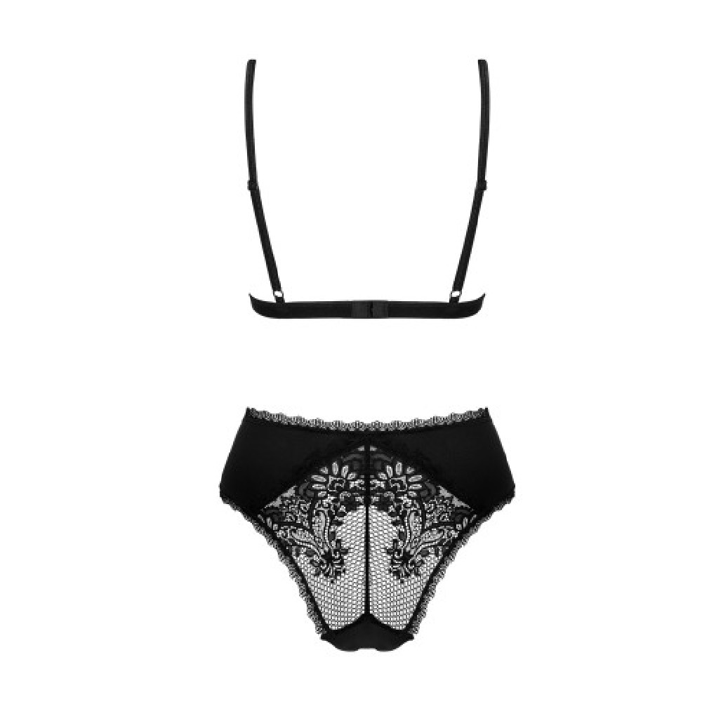 Obsessive Maderris Teddy with sensual cut Black - Image 6