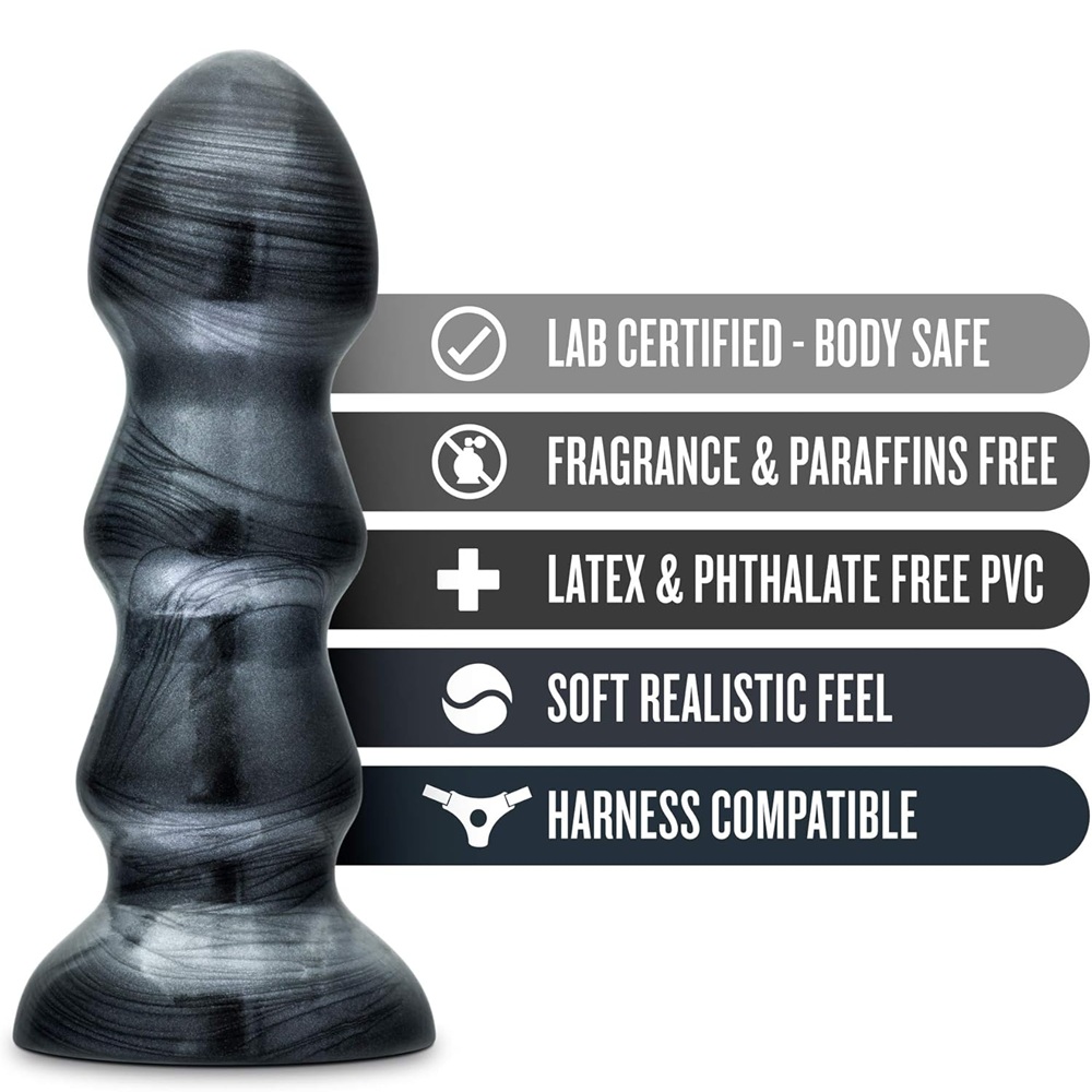 Jet Black Jack Carbon metallic Butt Plug 18 cm - Image 5