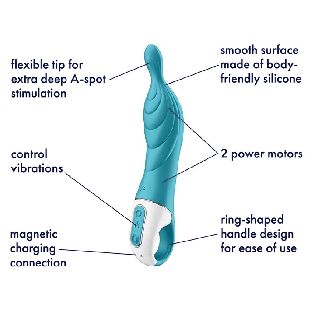 Satisfyer A-Mazing 2 A-Spot Vibrator Turquoise - Image 5
