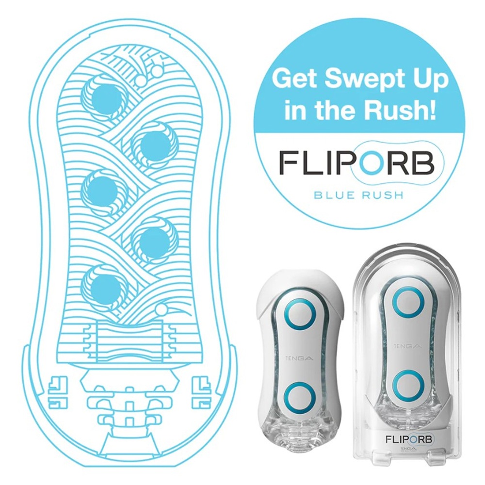 Tenga Flip Orb Masturbator Blue Rush - Image 4