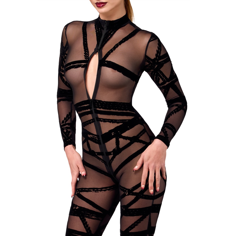 Noir Handmade Bondesque Black Catsuit - Image 6