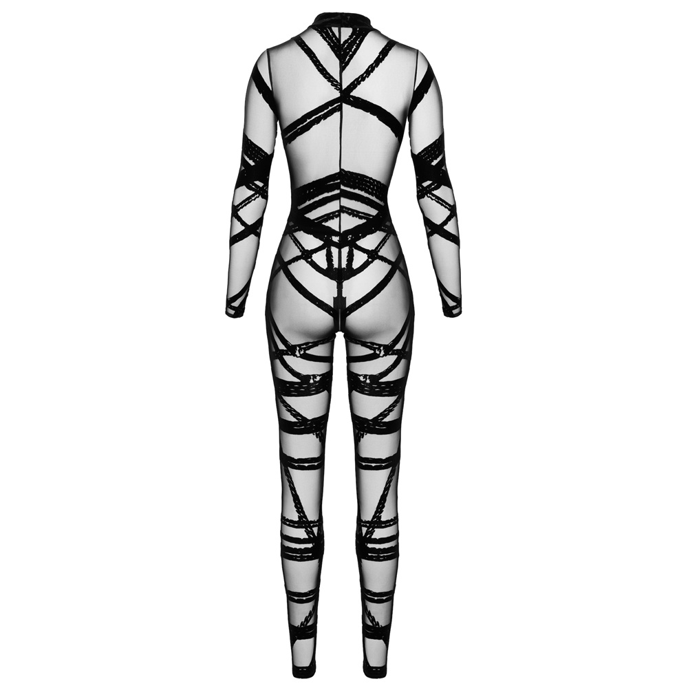 Noir Handmade Bondesque Black Catsuit - Image 2