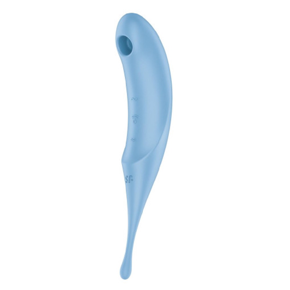Satisfyer Twirling Pro Hybrid Air Pulse Vibrator Blue - Image 4