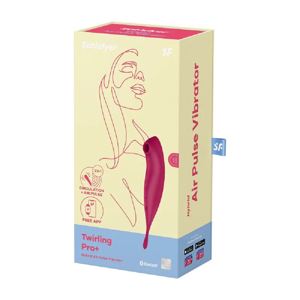 Satisfyer Twirling Pro Hybrid Air Pulse Vibrator Red - Image 2