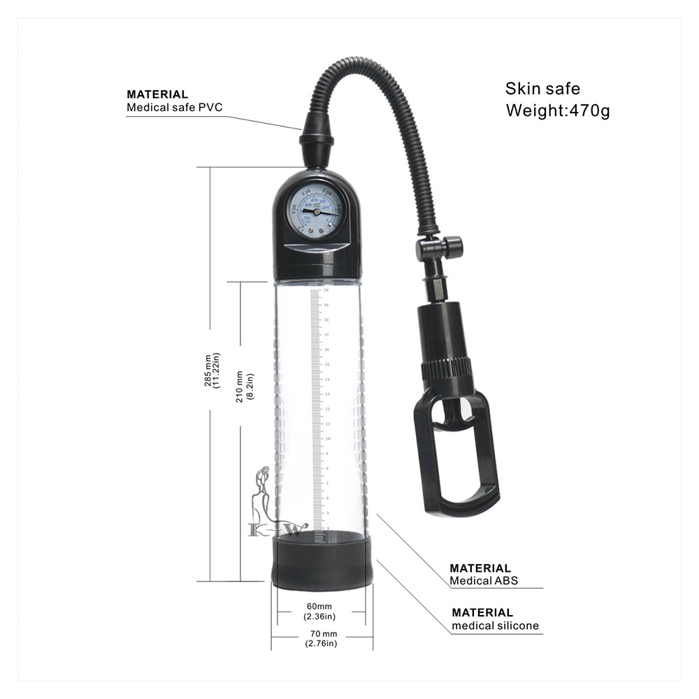 Penis Pump with Pressure gauge controller 26 cm - Image 4
