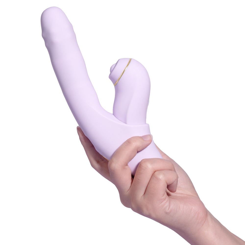 Svakom DuoGlow Thrusting Beaded Vibrator with Pulsating Stimulator - Image 4