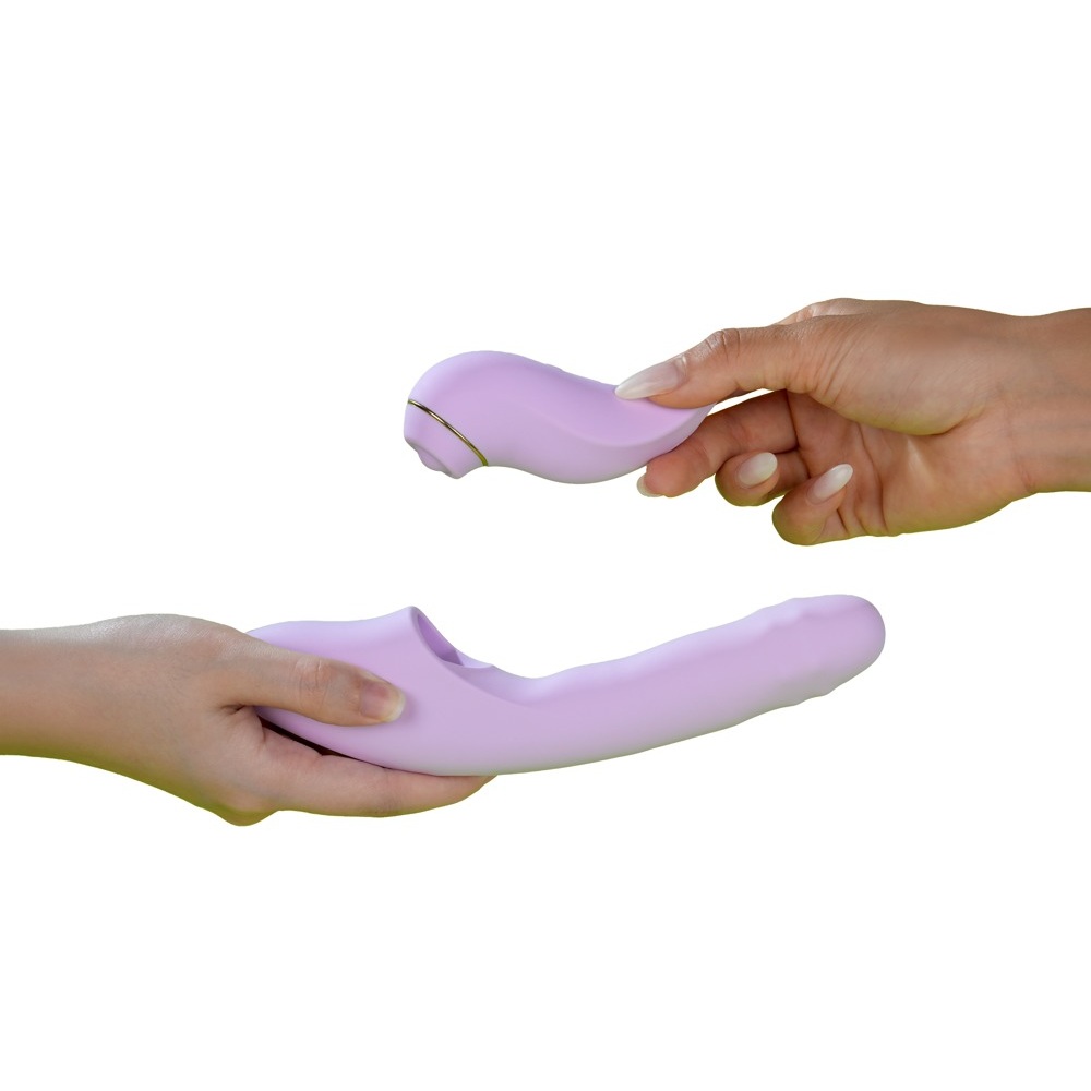 Svakom DuoGlow Thrusting Beaded Vibrator with Pulsating Stimulator - Image 3